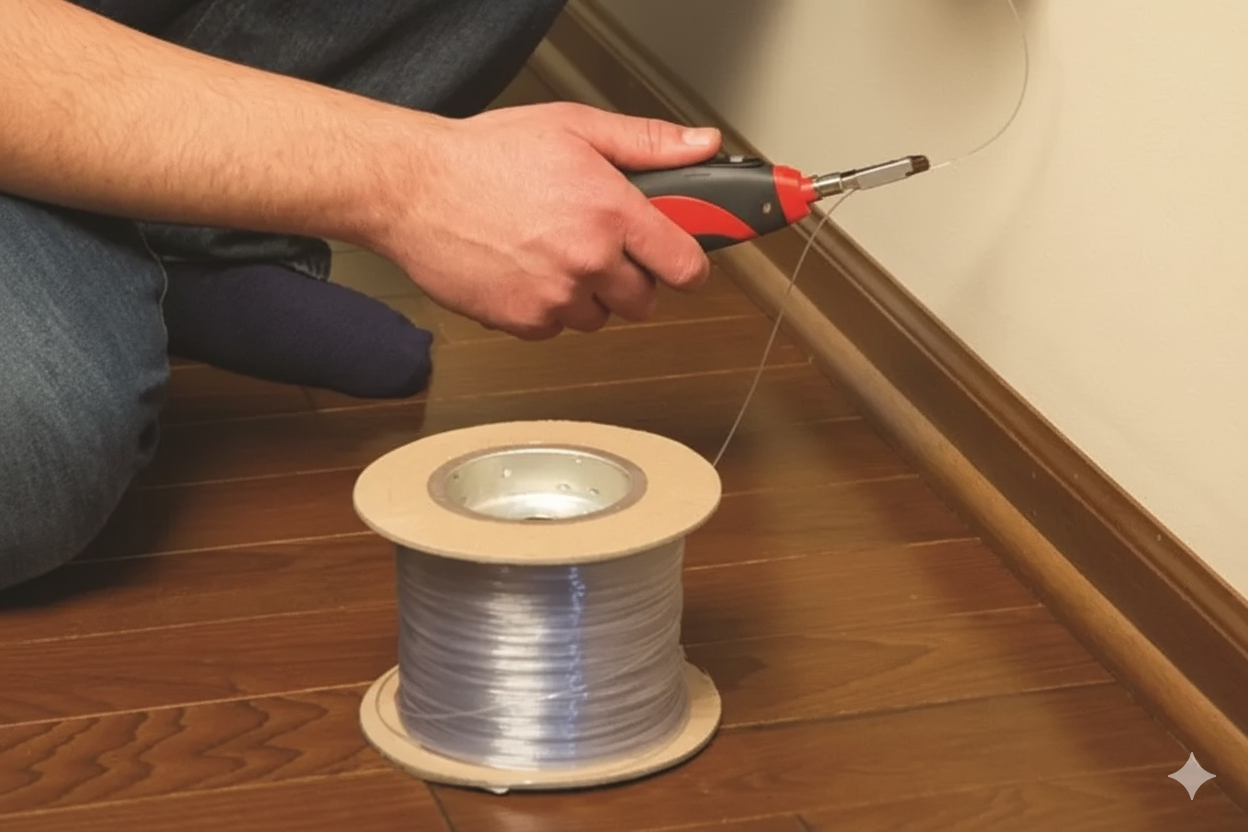 Sut i Osod Ftth Cebl Fiber Optic Anweledig?