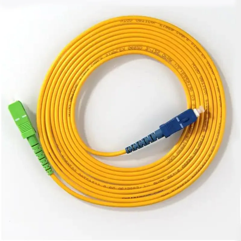 Cebl crwn 3mm sc/apc- sc/cortynnau patsh upc