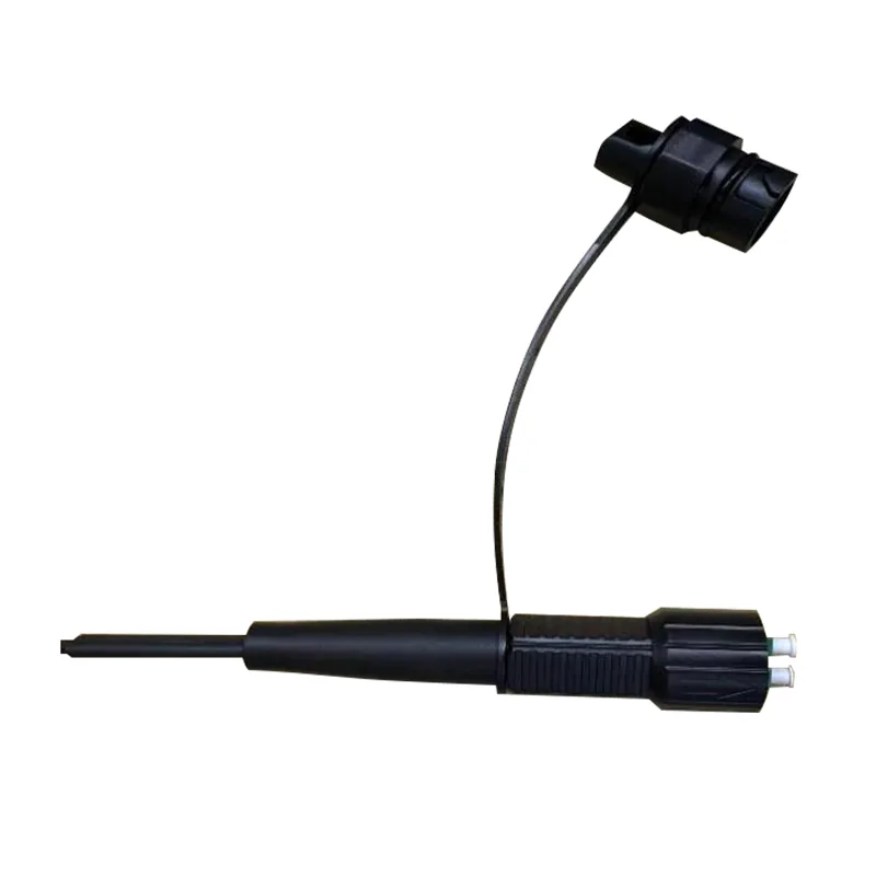 DUPLEX LC/APC CABLE DROP GWEITHREDOL Pigtail Ffibr Optegol (Cysylltydd Cytuno HW DLC)