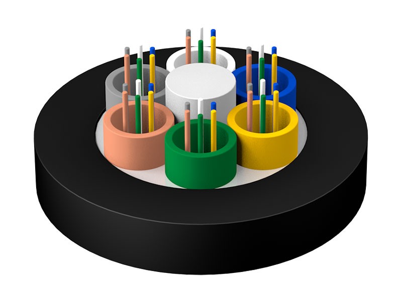 Cebl Optegol Anfetelaidd Atgyfnerthu Craidd Di-Armored Gwrth-fflam Llac GYFTZY
